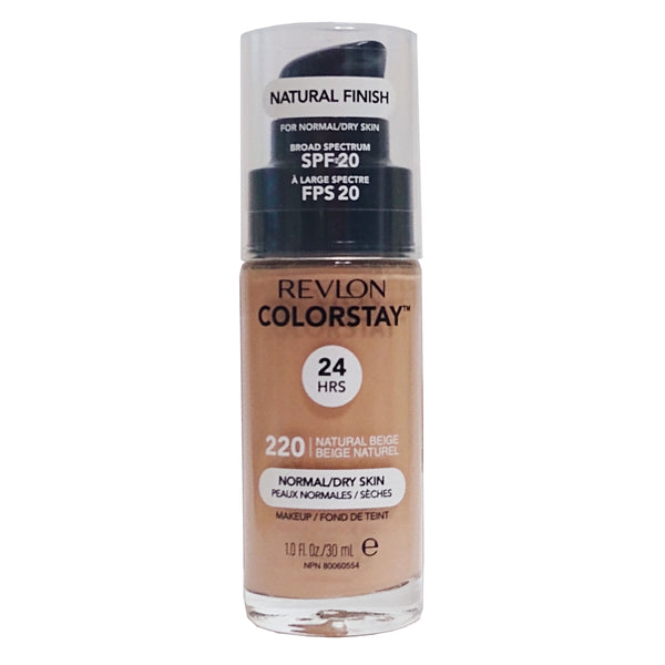 Revlon Colorstay Normal/Dry Skin Foundation 1.0 Fl. Oz, Natural Beige #220, Case Of 48, By Revlon