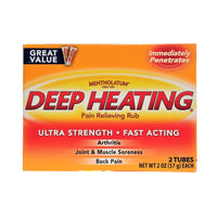 Deep Heating Ultra Strength Pain Relieving Rub, 2 Ct., 1 Box Each, By The Mentholatum Co., Inc
