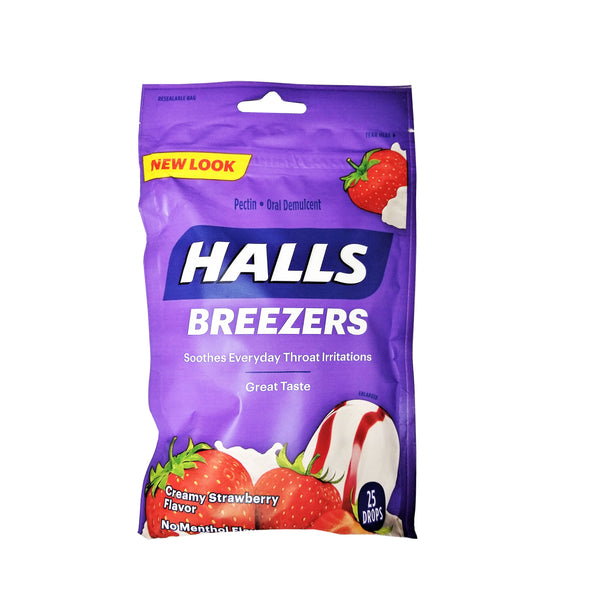 Halls Breezers, Sugar-Free, Cool Berry, 20 Ct., 1 Pack Each, By Mondelez International, Inc.