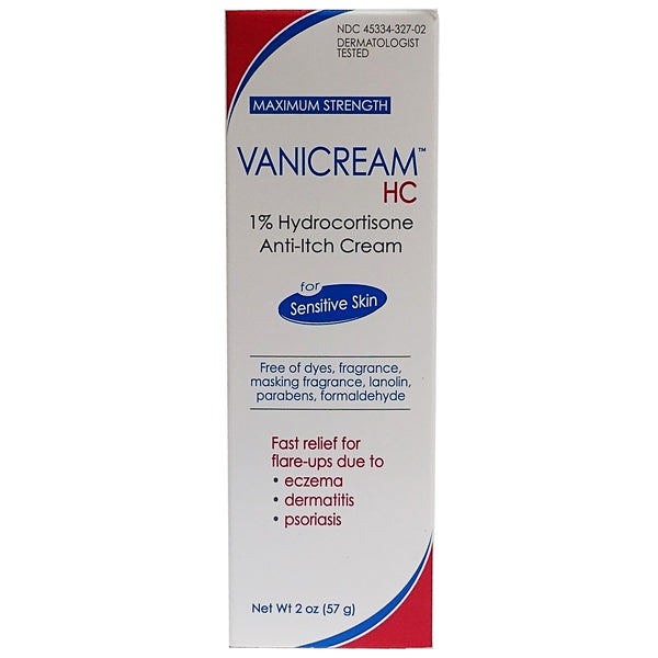 Vanicream 1% Hydrocortisone Anti-Itch Cream, Dermatologist Tested, 2 Oz. Bottle, 1 Each, By Mayo Clinic