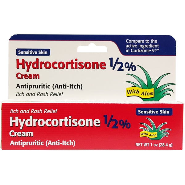 Sensitive Skin Hydrocortisone Cream W/Aloe, ½% 1 oz., 1 Each, By Taro Pharmaceuticals