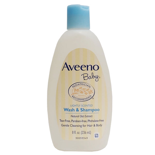 Aveeno Baby Lightly Scented Wash & Shampoo, 8 Fl. Oz., 1 Each, By Johnson & Johnson
