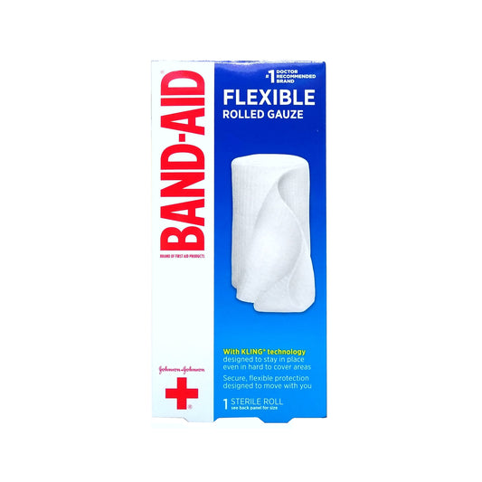Band-Aid Flexible Rolled Gauze, 1 Sterile Roll, 1 Box Each, By Johnson & Johnson