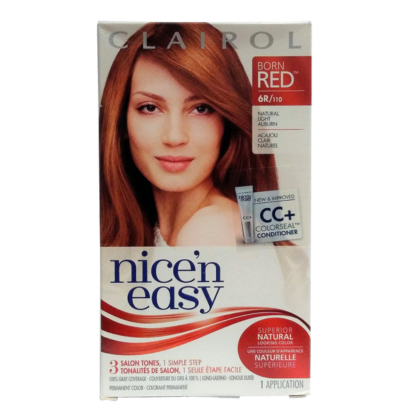 Clairol Nice 'N Easy Born Red Hair Color 6R/110, 1 Box, 1 Each, By Coty US LLC