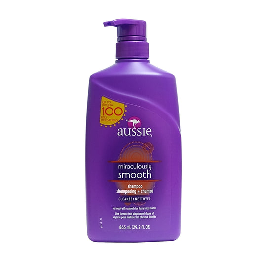 Aussie Miraculously Smooth Shampoo, 29.2 FL OZ, 1 Each, By Procter & Gamble