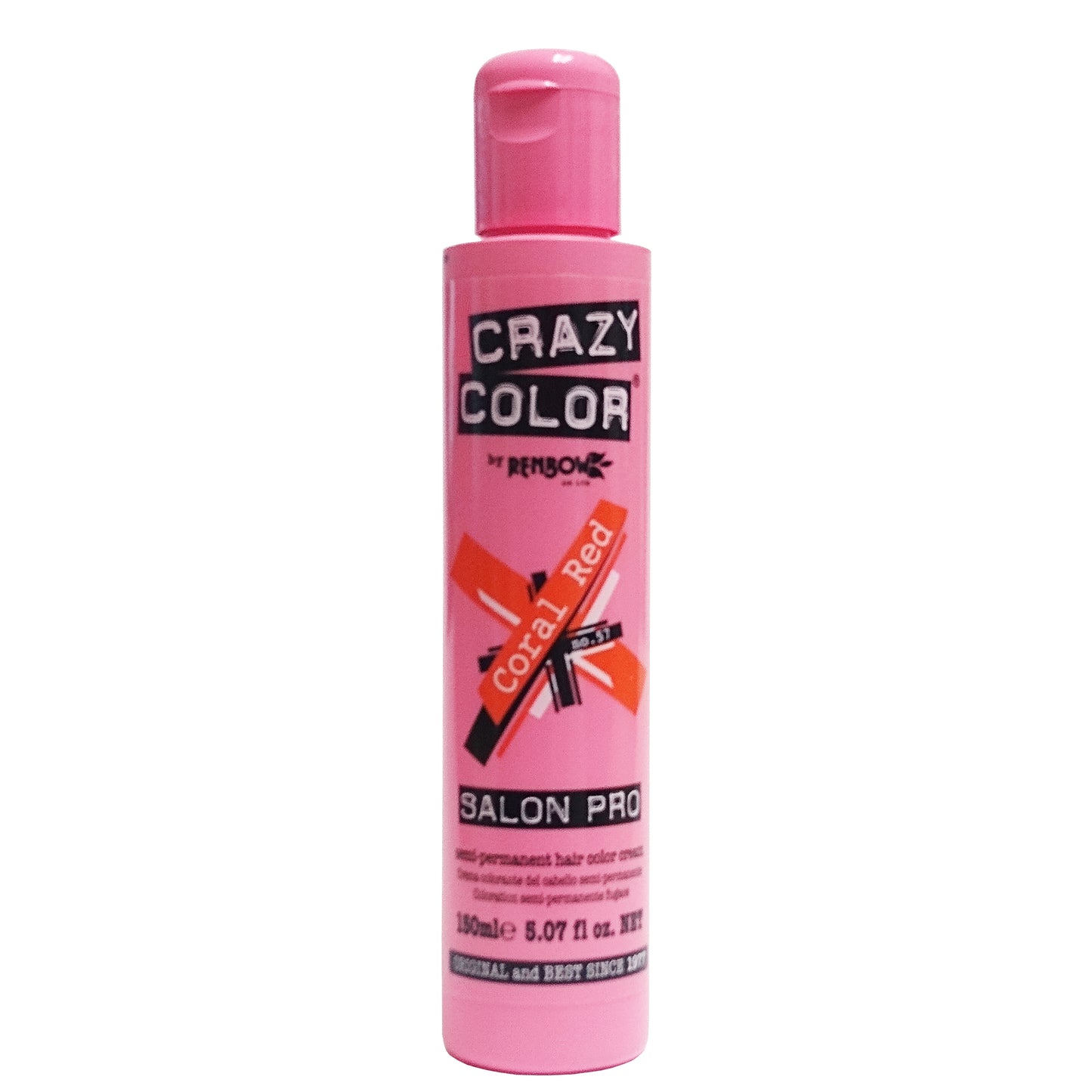 Crazy Color Salon Pro, Coral Red No. 57, 5.07 fl. oz., 1 Bottle Each, By Renbow Haircare Ltd.