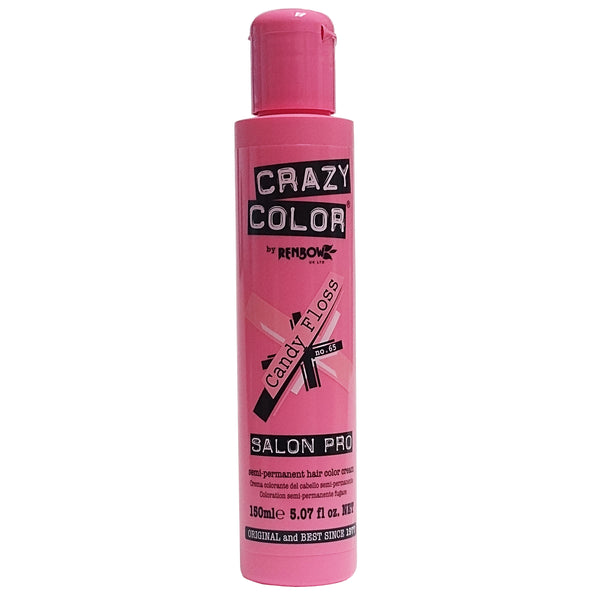 Crazy Color Salon Pro, Candy Floss No. 65, 5.07 fl. oz., 1 Bottle Each, By Renbow Haircare Ltd.