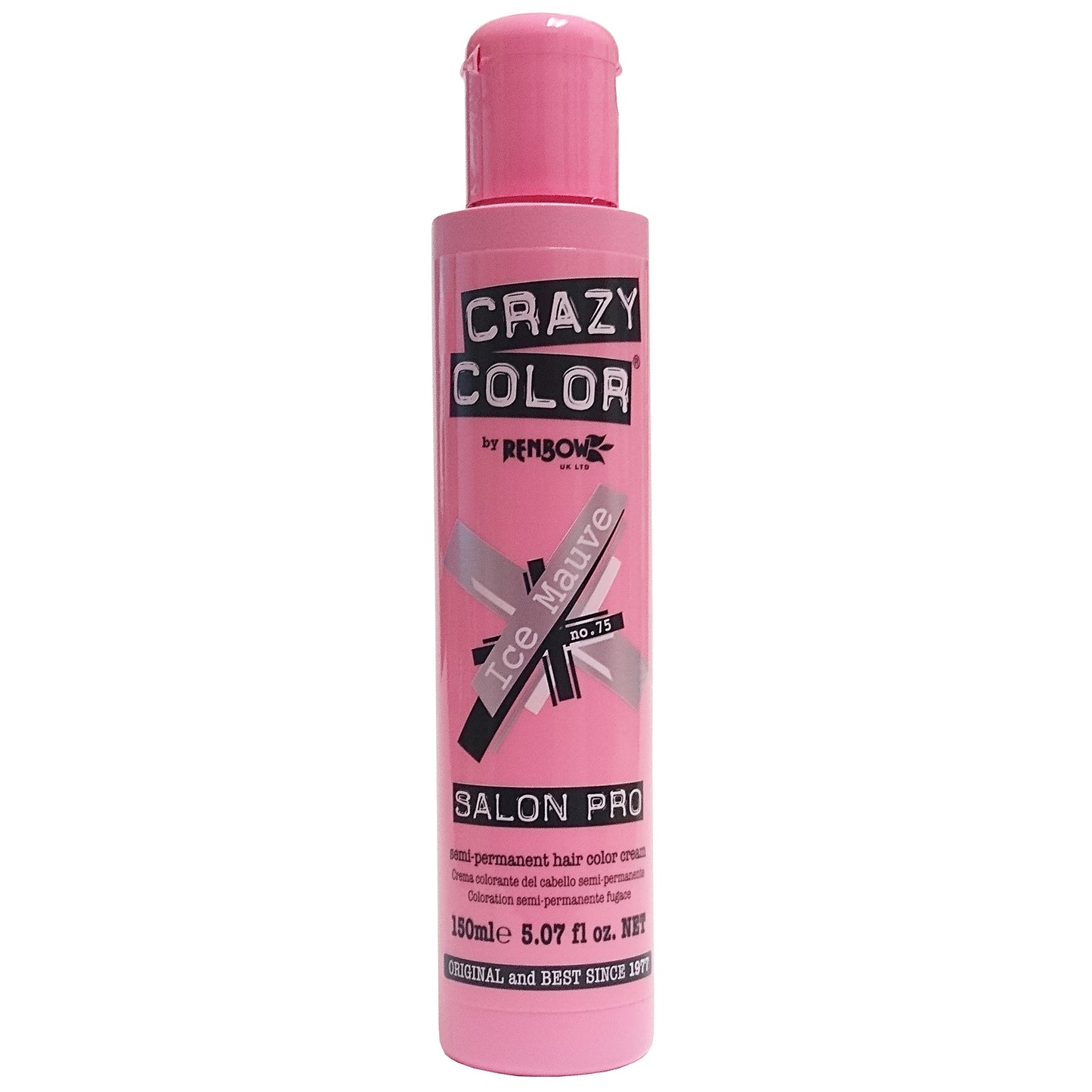 Crazy Color Salon Pro, Ice Mauve No. 75, 5.07 fl. oz., 1 Bottle Each, By Renbow Haircare Ltd.