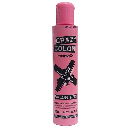 Crazy Color Salon Pro, Black No. 030, 5.07 fl. oz., 1 Bottle Each, By Renbow Haircare Ltd.