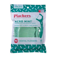 Plackers Micro Mint Dental Flossers, 90 Count, 1 Pack Each, By Ranir, LLC