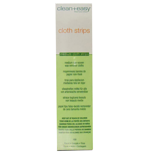 Clean+Easy Medium Cloth Strips, 1 Packet, 100 Pieces Each, By American International Industries