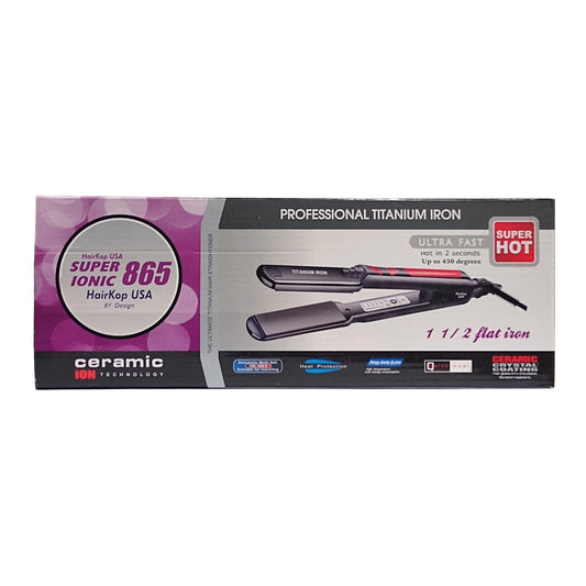 HairKop Super Ionic 865 Professional Titanium Iron, 1 Each, HairKop USA by Design