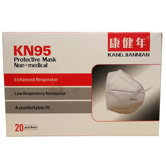 KN95 Face Masks, 1 Box of 20 Masks, By Kangjiannian