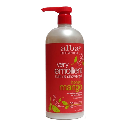 Alba Botanica Very Emollient Bath & Shower Gel, 32 oz, 1 Each, By Hain Celestial Group Inc.