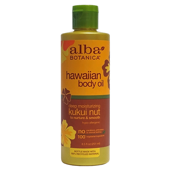 Alba Botanica Hawaiian Body Oil, 8.5 Oz, 1 Bottle Each, By The Hain Celestial Group Inc.
