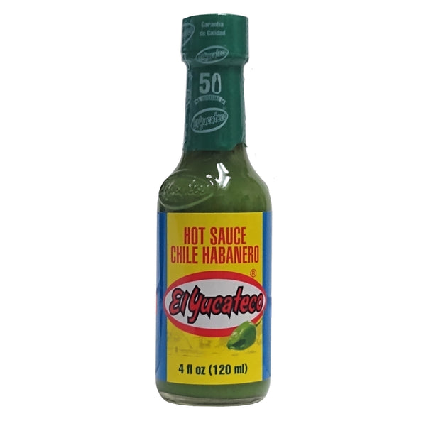 El Yucateco, Salsa Picante De Chile, Green Habanero Hot Sauce, 4 fl oz., 1 Bottle Each, By Padilla Imports Sales & Marketing, Inc.