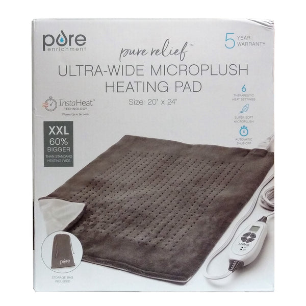 Pure Enrichment Ultra- Wide Microplush Heating Pad, 1 Each, By Pure Enrichment