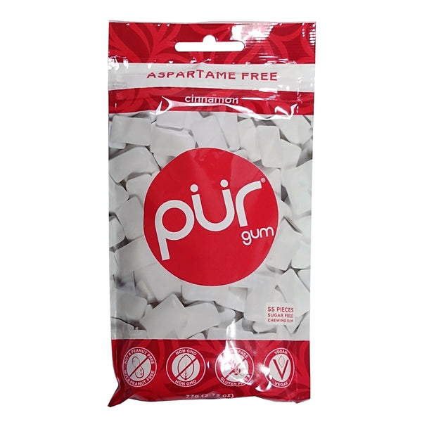 Pur Gum Cinnamon Gum, 55 pieces 2.72 oz., 1 Pack Each, By The PUR Company Inc