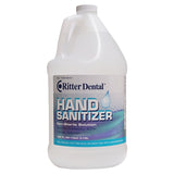 Ritter Dental Liquid Hand Sanitizer Antiseptic Alcohol 80% 1 Gallon, 1 Bottle Each, By Ritter Dental USA