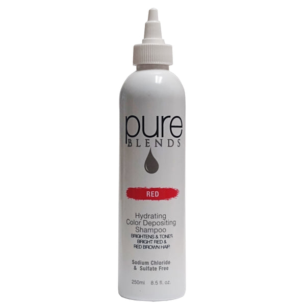 Pure Blends Hydrating Color Depositing Shampoo Red 8.5 oz., 1 Bottle Each, By American Culture Brands