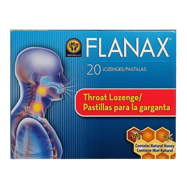 Flanax Cough Relief Lozenges, 20 Ct., 1 Box Each, By Belmora LLC