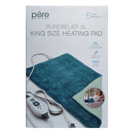 Pure Relief XL King Size Heating Pad, 1 Pad, 1 Each, By Pure Enrichment