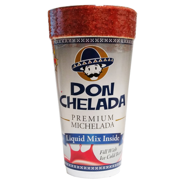 Don Chelada Premium Michelada With Liquid Mix Cup, Case Of 24, By Don Chelada