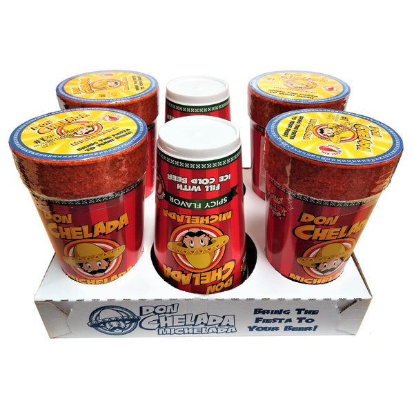 Don Chelada Michelada Spicy Red 6 Pack of Cups, By Don Chelada