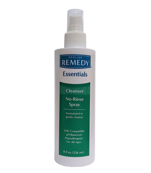 Remedy Essentials No-Rinse Cleansing Spray, 8 Fl Oz, MSC092SCSW08H, 1 Each, By Medline