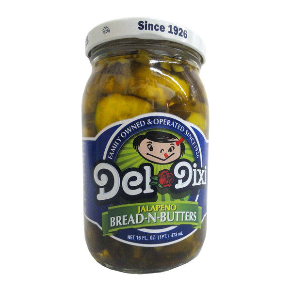 Del-Dixi Jalapeno Bread-N-butter Pickles, 16 Fl. Oz., 1 Each, By Best Maid