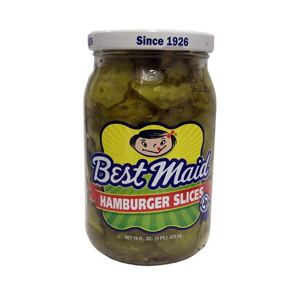 Best Maid Hamburger Slices Pickles. 16 Fl. Oz., 1 Jar Each, By Best Maid