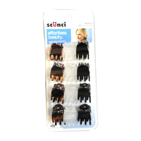 Scunci Claw Clips, Assorted 12 Count, 1 Pack Each, By Conair
