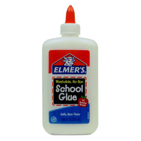 Elmer's White School Glue,  7.625 Fl. Oz., Case of 48, By Borden