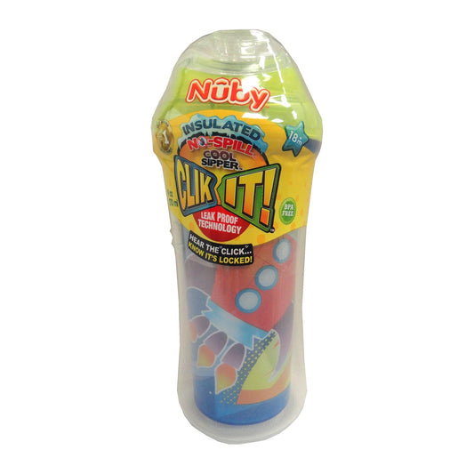 Nuby Clik-It Sipper Cup, 9 Oz,  Case of 72, By Nuby
