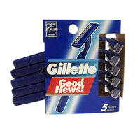 Gillette Disposable Goodnews! Razor Regular, 5 Ct., 1 Pack Each, By P&G