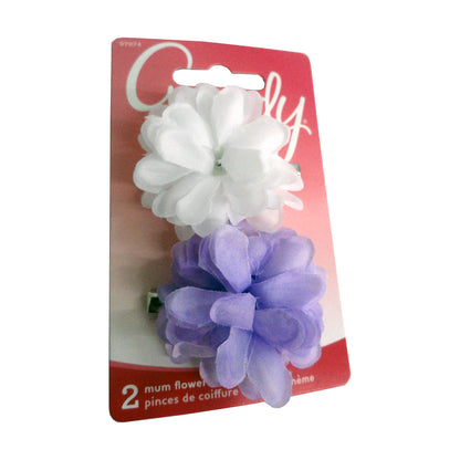 Goody Mum Flower Clips, Assorted Colors, 2 Ct., 1 Card Each, By Sanford