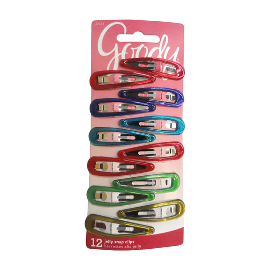 Goody Gel Contour Hair Clips, 12 Ct., 1 Pack Each, By Sanford