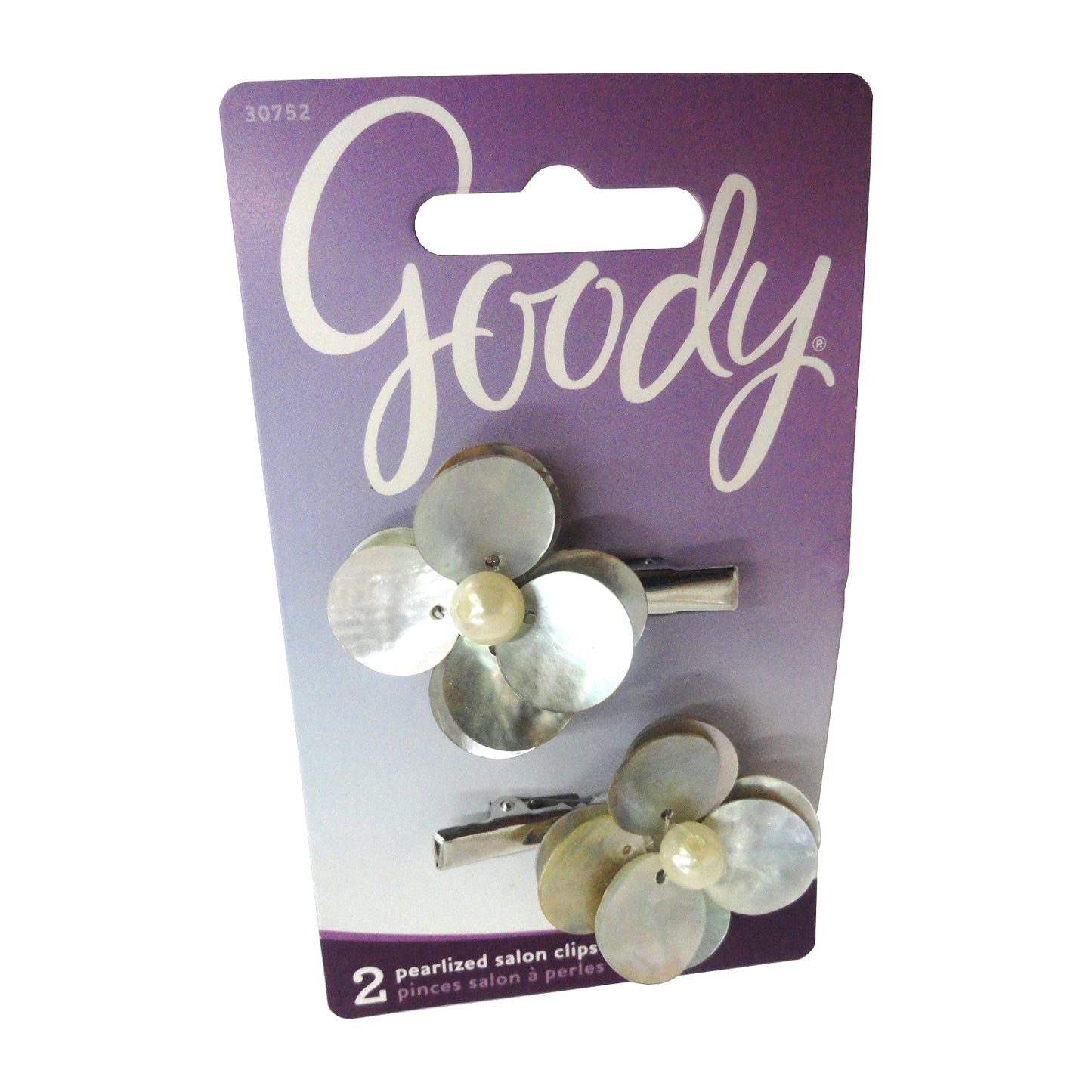 Goody Pearlized Shell Flower Salon Hair Clips, 2 Ct., 1 Pack Each, By Sanford