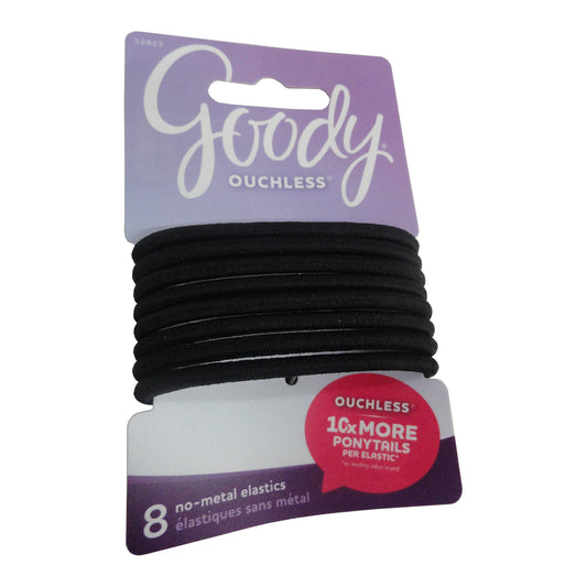 Goody Women's Classic X-Thick Black Elastics, 8 Ct., 1 Pack, By Sanford