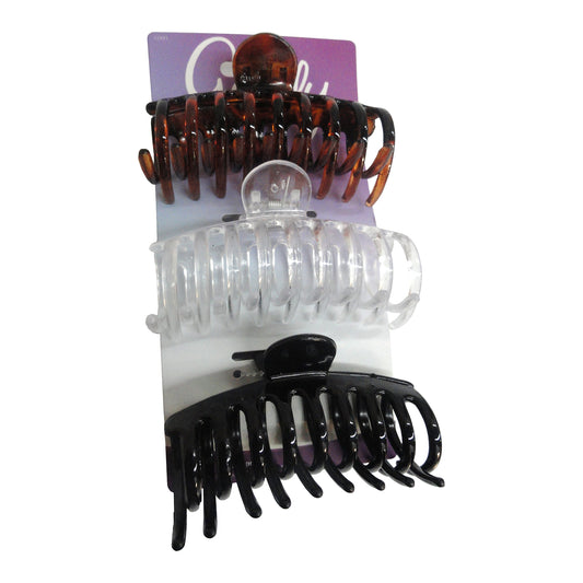 Goody Classics Large Claw Clips, 3 Ct., 1 Pack, By Sanford