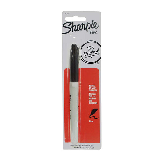 Sharpie Original Fine Point Permanent Marker, Black, 1 Each, By Newell Brands