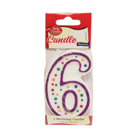 Betty Crocker #6 Birthday Candle, 1 Each, By Signature