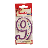 Betty Crocker #9 Birthday Candle, 1 Each, By Signature
