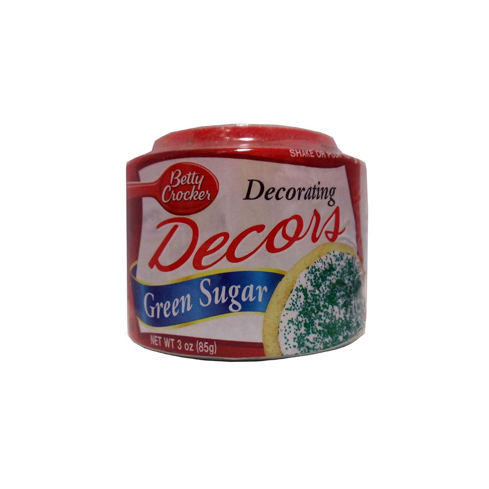 Betty Crocker Decors Decorating Sugar, Green, 3 Oz., 1 Each, By Signature